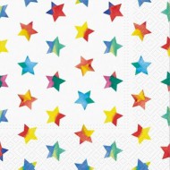 Ubrousky celoron Rainbow Stars, 33 x 33 cm