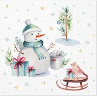 Ubrousky vnon Snhulk 33x33cm, 3-vrstv