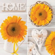 Ubrousky pap�rov� SLOG 0453 01, Slune�nice se srd��ky