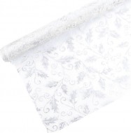 Organza glitr 36cm/5y BL/STBRN 703