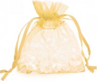 Organzov� s��ek 12x17cm zlat�