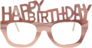 Brle Happy Birthday 4ks paprov, rov zlato - zvtit obrzek