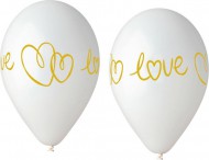 Nafukovac balnky 5ks potisk Love