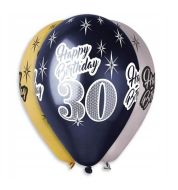 Nafukovac� bal�nky 6ks Happy B�day 30