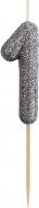 Dortov svka slice 1 GLITTER, ern