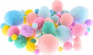 Bambulky plyov PASTEL mix barev a velikost, 18g - zvtit obrzek