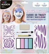 Barvy na obliej Kidea Princezana, 4barvy + samolepky - zvtit obrzek