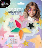 Barvy na obliej Kidea SuperStar, 8barev+nlepky - zvtit obrzek