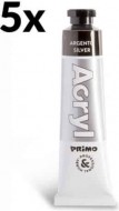 Akrylov barva PRIMO, 18ml, 1ks, stbrn, tuby