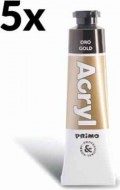 Akrylov barva PRIMO, 18ml,1ks, zlat, tuby