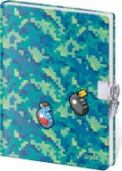 Pam�tn�k 13 x 18 cm se z�mkem - Pixel Quest