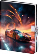 Pam�tn�k 13 x 18 cm se z�mkem - Sports Car