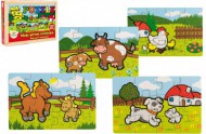 Puzzle devn Moje prvn zvtka 4x12 dlk 20x14x3,5cm v devn krabice 24m+ MPZ - zvtit obrzek