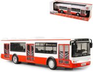 Autobus �esky hl�s� zast�vky �erven� 28cm, zp�tn� nata�en�, na baterie - zv�t�it obr�zek