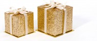 Elegantn drkov krabiky Glitter Cube zlat - zvtit obrzek