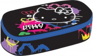Pouzdro CAMPUS Hello Kitty Neon Black