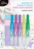 Foukac fixy na textil 5 barev pastelov - SWEET LOVE