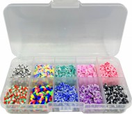 Sada plastovch korlk v krabice 6 mm 40 g