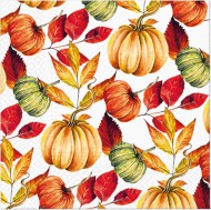Ubrousky PAW Dekor L (20ks) Pumpkin Pattern