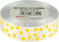 Velikono�n� atlasov� stuha 12 mm b�l� - 01  - zv�t�it obr�zek