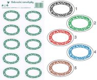 Samolepky na ko�enky pln� ov�l 25x14cm