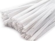 Chlupat� dr�tky b�l� 7, 20 ks