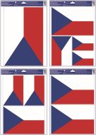 Okenn� f�lie �esk� vlajka 30 x 42 cm