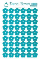 Samolepka Kvtinky zlat 415-G tyrkysov - zvtit obrzek