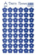 Samolepka Kvtinky zlat 415-G modr - zvtit obrzek