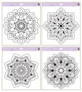 Pedlohy na adhezn flii Mandaly 30 x 33,5 cm