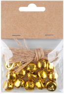 Rolni�ky zlat� 1,5 cm s prov�zkem, 15 ks v s��ku - zv�t�it obr�zek