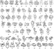 Zvsn sklka k vybarven barvami na sklo cca 8 cm, mix