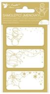 Samolepic jmenovky na drky se zlatou rabou, 6 k