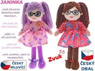 Panenka Janinka hadrov 30 cm s brlemi, mkk tlo, esky mluvc 