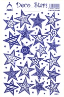 Samolepky dekoran  hvzdy modr 8291 - zvtit obrzek