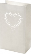 Pytlk pro svtlo 26,5x15,5cm bl - srdce