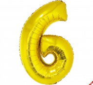 Nafukovac� ��slice bal�nek, zlat� folie 35cm ��slice 6 - zv�t�it obr�zek