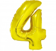 Nafukovac� ��slice bal�nek, zlat� folie 35cm ��slice 4 - zv�t�it obr�zek