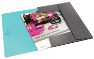 Desky na spisy Leitz UrbanChic, PP A4 - tmav ed