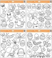 P�edlohy na adhezn� f�lii 30 x 33,5 cm, Velikonoce
