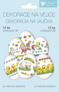 Smr��ovac� dekorace na vejce 12 ks, tradi�n� motivy