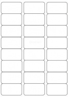 Etikety samolepic 68 x 36, 100 list, bl - zvtit obrzek