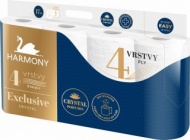 Toaletn papr Harmony Exclusive Crystal, 4 vrstv, 8 ks