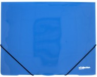 Odkldac mapa s gumou eCollection,3 klopy,A4 modr - zvtit obrzek