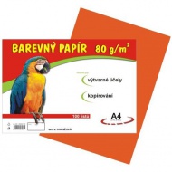 Barevn papr A4/80g/100 list - oranov