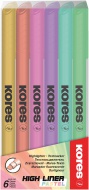 Zvrazova Kores High Liner tenk, pastel,  sada 6 ks