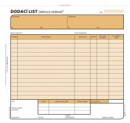 Dodac list, samopropisovac, 21 x 20 cm, 100 list