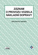 Zznam o provozu vozidla nkladn dopravy