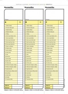 Kosmetick blok Karbon A5,100 list, Optys