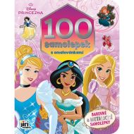 100 samolepek s omalovnkami Disney Princezny